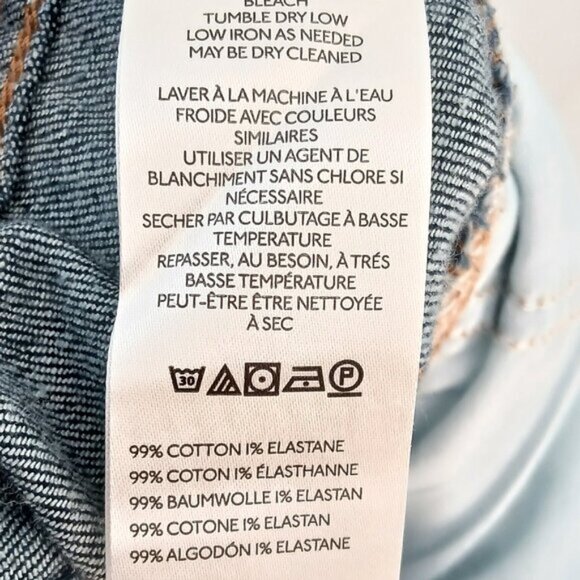 NWOT Anthropologie Pilcro Dramazzo Ultra Wide Leg Jeans Rinse Wash Size 29 - Picture 12 of 12